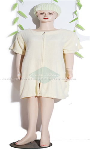 China Custom Cotton Towel Bathrobe Bathroom Towels Cloth Exporter Bathroom Towel Gown Wholesaler